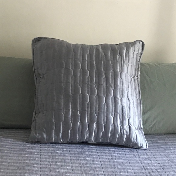 Hotel Collection Euro Quilted Pillow Cover, Grey - Picture 3 of 3